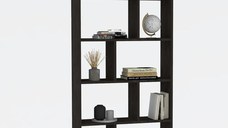 Biblioteca modern Jordan culoare antracit 162 cm