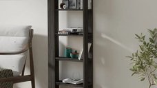 Biblioteca Polly culoare antracit 160cm