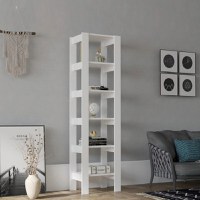 Biblioteca Trudy culoare alb,180 cm - 1
