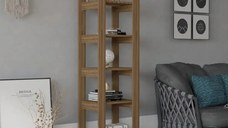 Biblioteca Trudy culoare nuc,180 cm