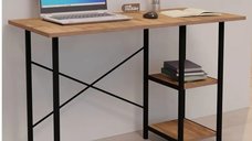Birou Colbin Homs cu rafturi metalice, 110x70x50 cm