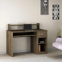 Birou cu sertar Young  Homs 120 x 55 x 93,3 cm, Nuc - 1