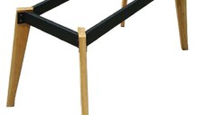 Cadru masa, pentru dining si bucatarie, din metal si lemn 110 cm
