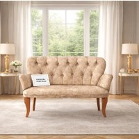 Canapea 2 locuri Berta Homs, bej - 1