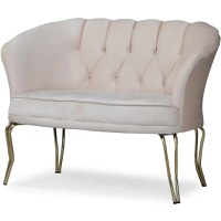 Canapea 2 locuri Viena  bej auriu - 1