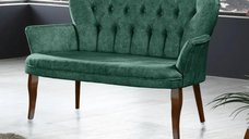Canapea 2 persoane verde Homs textil