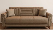 Canapea extensibila 3 loc cu spatiu de depozitare – stofa maro – Seren