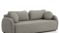 Canapea extensibila 3 locuri cu lada 226cm – stofa bej – Nova