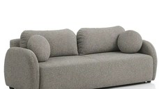 Canapea extensibila 3 locuri cu lada 226cm – stofa bej – Nova