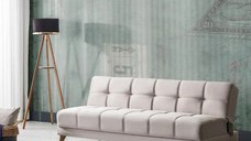 Canapea extensibila moderna 191x78x80 cm – stofa bej – Gong