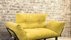 Canapea Homs Galben pentru 2 Persoane