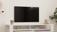 Comoda televizor Combe culoare alb 140 cm