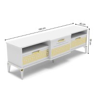 Comoda televizor Luisa, 160 cm - 1