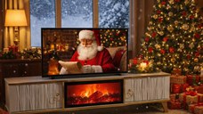 Comoda tv cu semineu Majestică, cu led, 160 cm