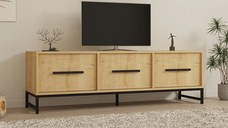 Comoda tv Melody pentru living culoare stejar 160 cm