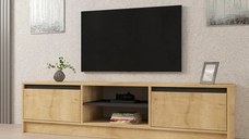 Comoda tv Pearle pentru living culoare stejar 180 cm