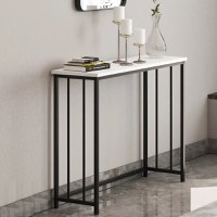 Consola pentru hol,bucatarie,culoare alb-negru,100 cm - 1