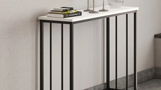 Consola pentru hol,bucatarie,culoare alb-negru,100 cm
