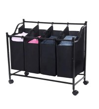 Coș de rufe cu 4 compartimente - 1