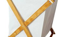 Cos depozitare pliabil 35×45×75 cm – natur/alb, Organize
