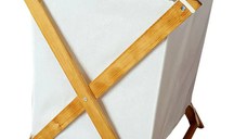 Cos depozitare pliabil 35×45×75 cm – natur/alb, Organize