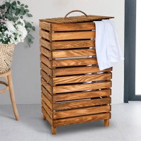 Cos pentru rufe din lemn, Washing Homs,65x25x35 cm - 1