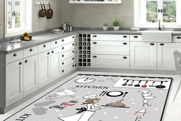 Covor de bucătărie Best Chef, 80x200 cm, imprimeu digital, antiderapant, multicolor