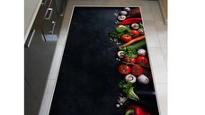 Covor de bucatarie Otto Wook, negru, 150 cm - Confort si Stil
