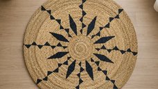 Covor rotund iută Bolero Homs, 90X90 cm,10104