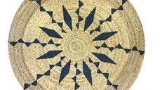 Covor rotund iută Bolero Homs, 90X90 cm,10104