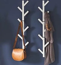 Cuier de perete metal 100 cm Three Homs, alb - 1