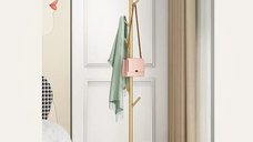 Cuier din metal ,culoare auriu,170x32 cm