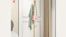 Cuier din metal ,culoare auriu,170x32 cm