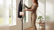 Cuier din metal ,culoare negru,170x32 cm