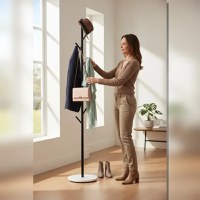 Cuier din metal ,culoare negru,170x32 cm - 1