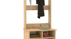 Cuier Fabian si pentru pantofar culoaare stejar 175x64x43 cm