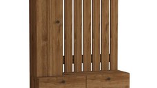 Cuier Sidney pentru hol, culoare nuc 170 cm