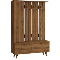 Cuier Sidney pentru hol, culoare nuc 170 cm - 1