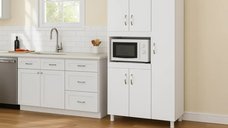 Dulap de Bucatarie Alb cu 5 Usi SD001 - Stil Modern si Functionalitate