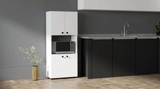 Dulap din pal, Beny Homs, alb, 160 x 60 x 31.4 cm