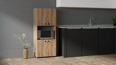 Dulap din pal, Beny Homs, nuc, 140 x 60 x 31.4 cm