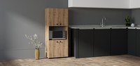 Dulap din pal, Beny Homs, nuc, 140 x 60 x 31.4 cm - 1