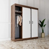 Dulap Homs 4 usi, 2 sertare alb, SD084-017749 - 1