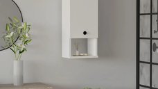 Dulap pentru baie Mis, culoare alb,71 cm