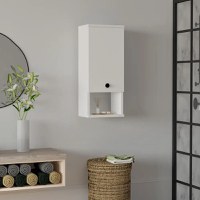 Dulap pentru baie Mis, culoare alb,71 cm - 1