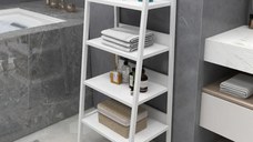 Dulapior cu etajere pentru baie si bucatarie, alb, 100  cm