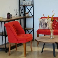 Fotoliu cafea, rosu, Homs - 1