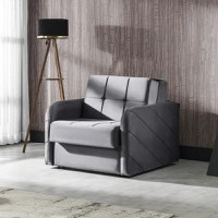 Fotoliu extensibil Mira, gri-bej, Homs - 1