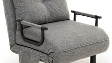 Fotoliu Extensibil,reglabil,Sento,175 x 50 cm,gri