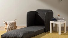 Fotoliu Extensibil Saga, gri, 200 cm x 60 cm